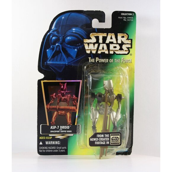 Star Wars The Power Of The Force Nien Nunb & ASP-7 Droid SEALED 2 Figures 1997 - Picture 2 of 15